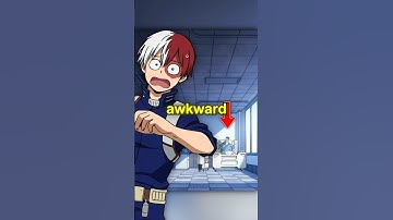 Shoto and Endeavour awkward moment 😭 #mha