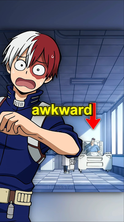 Shoto and Endeavour awkward moment 😭 #mha