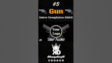 Gaming Gun Intro Template 5 For YouTube Gaming Channels 2022 No Text + No Copyright + Free Download
