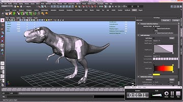 zbrush 4r4 and Maya Dinosaur modeling insight4