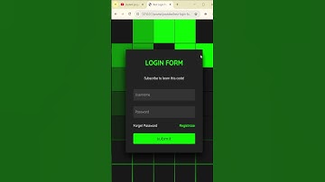 Pure CSS Animated Login Form | Neon Effect UI Design