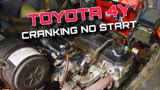 Toyota 4Y cranks but doesn&#39;t  start