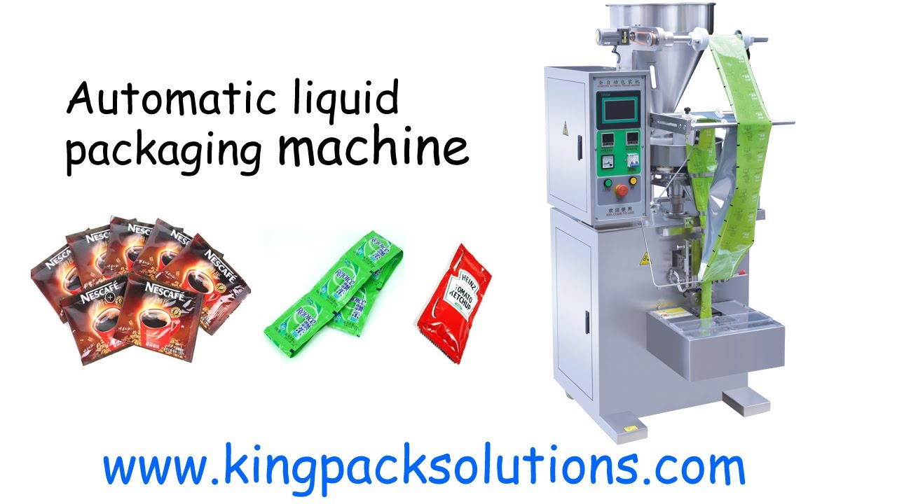 Automatic liquid packaging machine丨Three-side sealing packaging machine ...