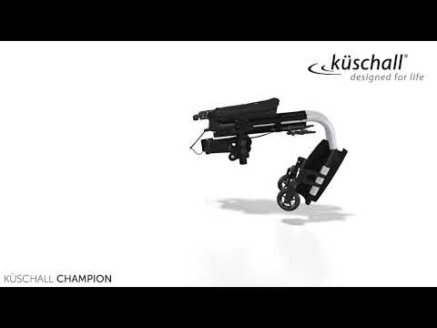 KÜSCHALL CHAMPION folding wheelchair. Push Mobility - YouTube