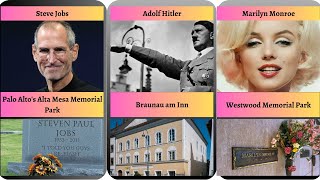 Tombstones of the Most Famous People Who Died Comparison
