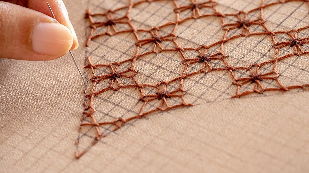 Needlework Heart: How to Create a Stunning Flower Pattern on Fabric