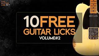 10 Free Guitar Licks (Fusion, Blues, Rock, Funk ...) - Theguitarlab.net -