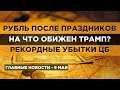 Рубль после праздников. На что обиделся Трамп? Убытки ЦБ РФ / Новости экономики