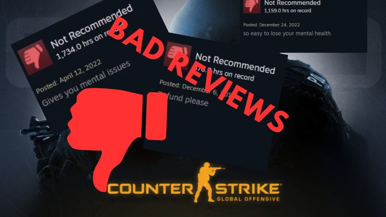 READING Negative reviews on CS:GO - YouTube