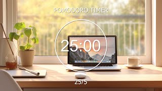 25/5 x4 Pomodoro 2 Hour Lofi Music - Chill In Cozy Room with a Cup of Tea 🥇 Pomodoro Station