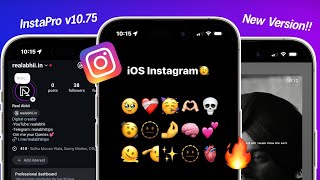 InstaPro v10.75 | iOS 17.4 Emojis   iOS Fonts | Insta Pro iPhone Story | instapro new update 🪬