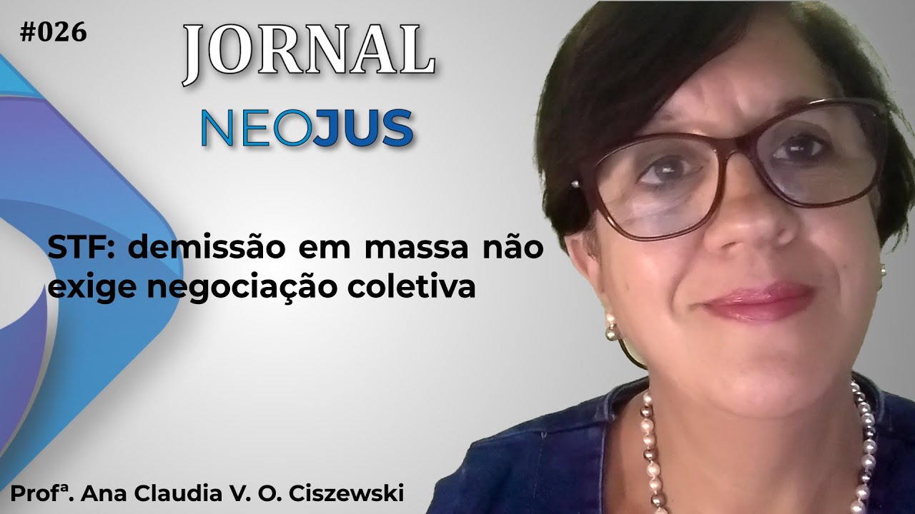 #JNJ - Jornal NeoJus 026 - Profª. Ana Claudia V. O. Ciszewski - YouTube