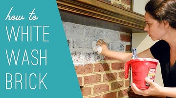 How To Whitewash Brick