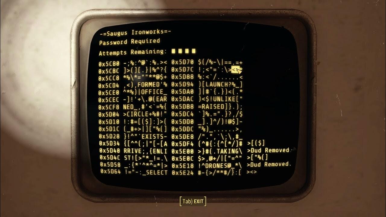 Easy guide how to hack terminals in Fallout 4 YouTube