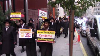 Anti Zionist Jews march in NYC protesting the State of Israel