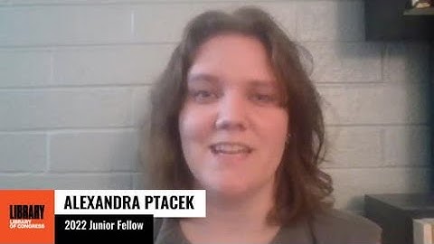 Alexandra Ptacek: 2022 Junior Fellows Program Display Day