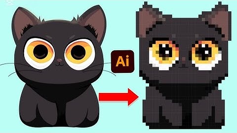 How to create Pixel art in Adobe Illustrator ( Step-by-Step tutorial)