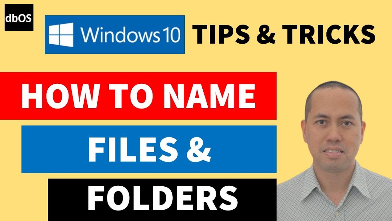 How to name your files and folders | Filename tips - YouTube