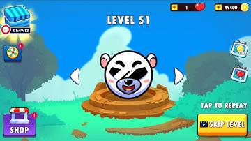 Bounce Ball 7 : Red Bounce Ball Adventure - Gameplay Walkthrough Part 5 Levels 51-60 (Android, iOS)