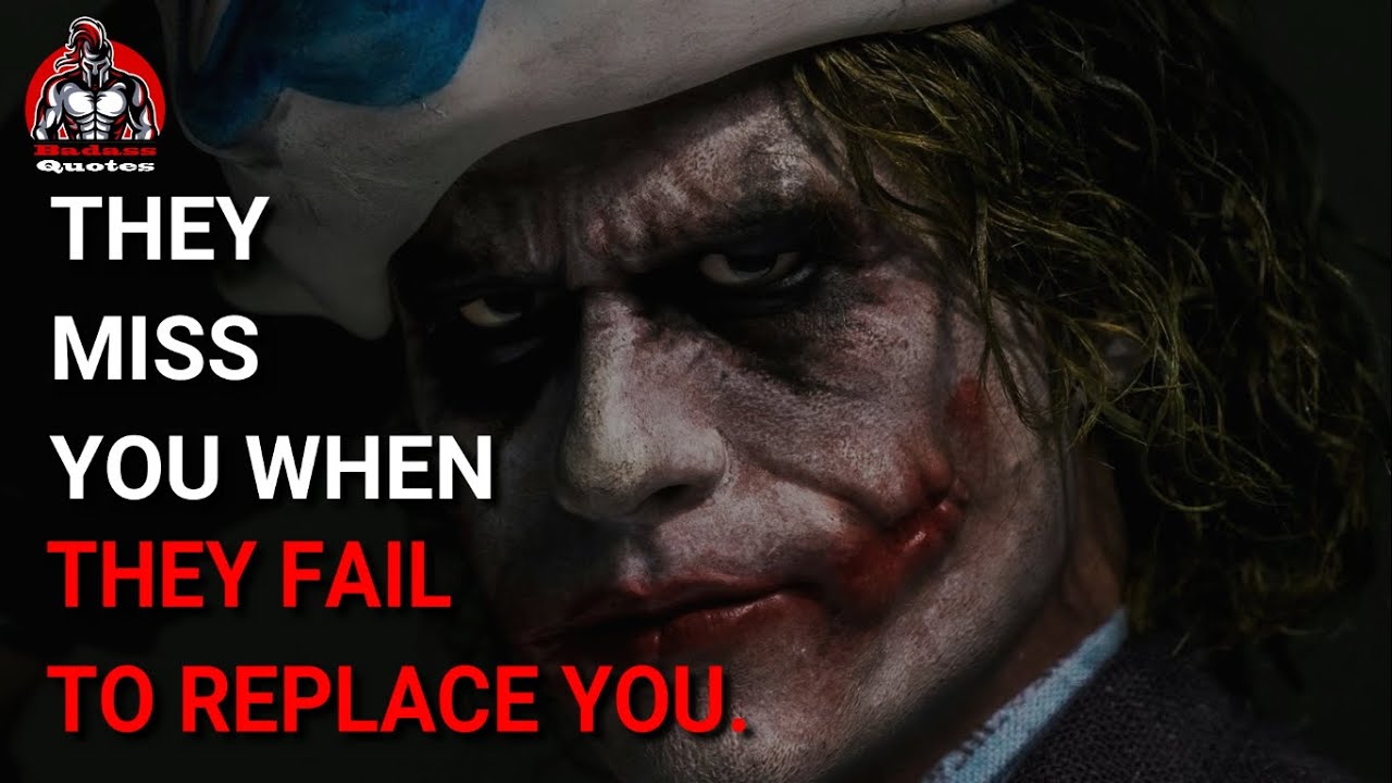 Joker Powerful Quotes || Motivational Quotes | They Miss You When They Fail | Badass Quotes