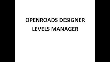 ORD - MicroStation - 8.2 - Level Manager