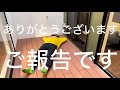 【ご報告】みなさまありがとうございます