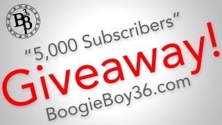 5,000 Subscribers Giveaway! [ENDED. Aug 12 - Sept 2]
