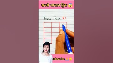 Easy trick to learn table 😱 Table of 71🔥 Table Trick 😉#shorts #maths #tabletrick #shortvideo #tricks