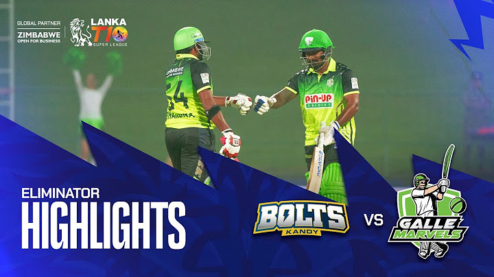 Lanka T10 Super League 2024 I Eliminator Highlights I Galle Marvels vs Kandy Bolts