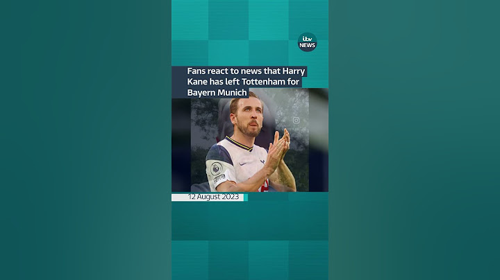 Fans react to news that Harry Kane has left Tottenham for Bayern Munich #itvnews #spurs #football