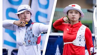 Kang Chae Young v Li Jiaman - recurve women bronze | Bangkok 2023 Asian Archery Championships