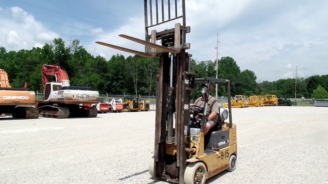 Caterpillar fork lift gc20 c c equipment youtube