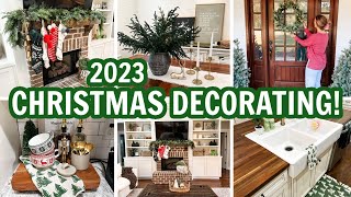 2023 CHRISTMAS CLEAN &amp; DECORATE WITH ME | CHRISTMAS HOME TOUR | Amy Darley