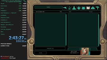 KOTOR 2 Glitchless AQ Speedrun | 2:43:27 (Invalid Example)