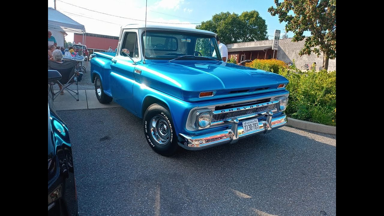 1965 Chevy C-10 1/2 ton Short bed step side street Rod video 1 & 2.
