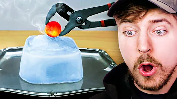 1000 Degree Ball vs Ice!