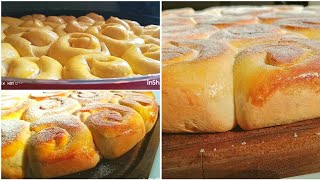 خبز الحليب بحشوة التفاح بدون فرن والنتيجةمبهرة  Milk bread with apple fillingWithout oven