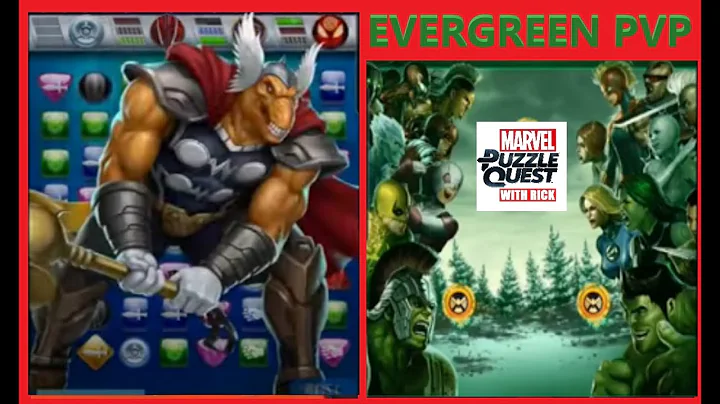 MPQ: Evergreen Versus PvP Battles! (Marvel Puzzle Quest) - No Commentary