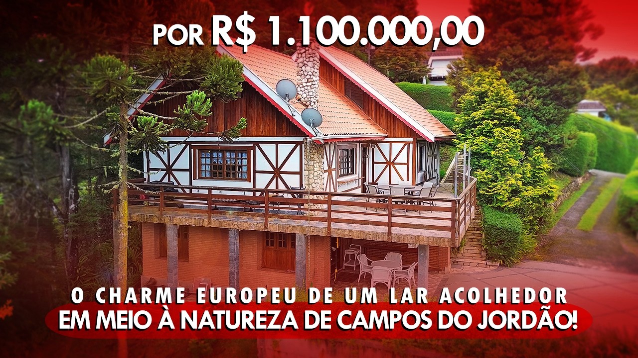 Vídeo do Imóvel: Casa com 6 dormitórios à venda, 115 m² por R$ 1.100.000 - Imbiry - Campos do Jordão/SP
