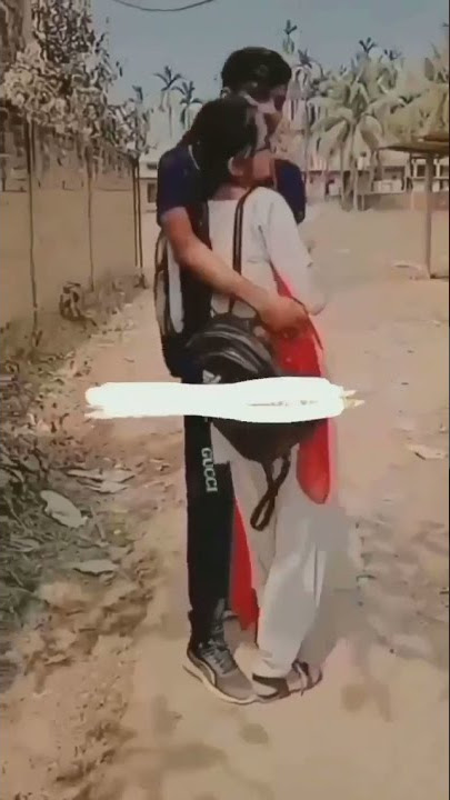 School love story 💏lip kissing on road😇first time mee😇most romantic status💏caring😇tight hug #shorts