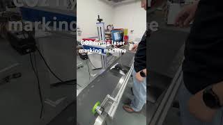 CO2 flying laser marking machine #productionline #laserprinting #printing