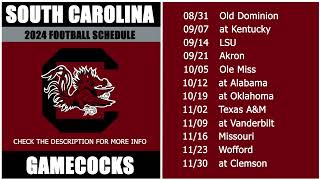 2024 South Carolina Gamecocks Football Schedule