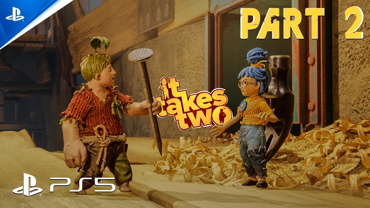 PS5) It Takes Two Gameplay Walkthrough - PART 2 - ft. @unlockgamemode (no  commentary) 