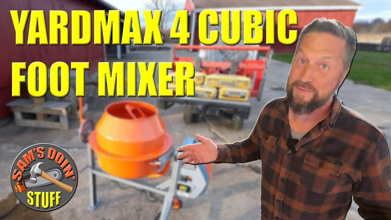 Yardmax 4 0 Cubic Foot Concrete Mixer: Full Assembly, Customer Service Experience, And First Use