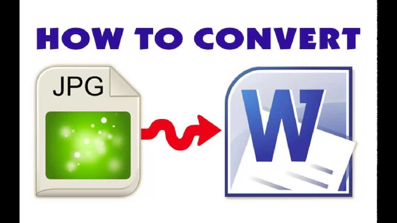 How To Convert Jpeg To Word File Youtube