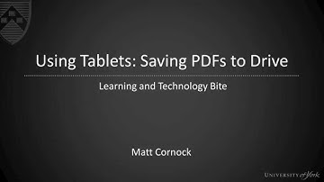 Tablets - Uploading PDFs to Google Drive