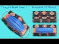 How to Make Surgical Face Mask Cover Reversible- DIY Surgical Face Mask Cover Cloth- Easy 3D Pleated