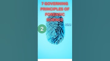 2 Governing Principles of Forensic Science Law of Comparison Law of Analysis  @TaruvuForensicVlogs