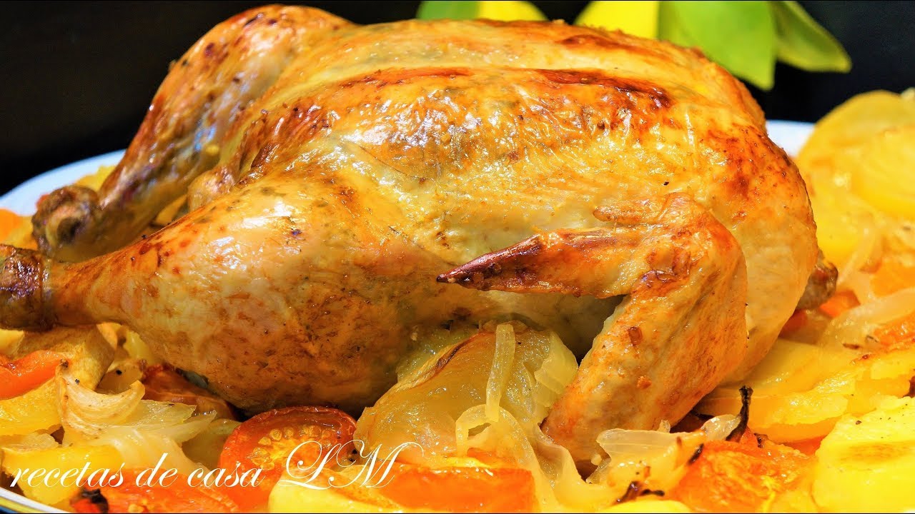 POLLO AL HORNO PARA NAVIDAD - YouTube