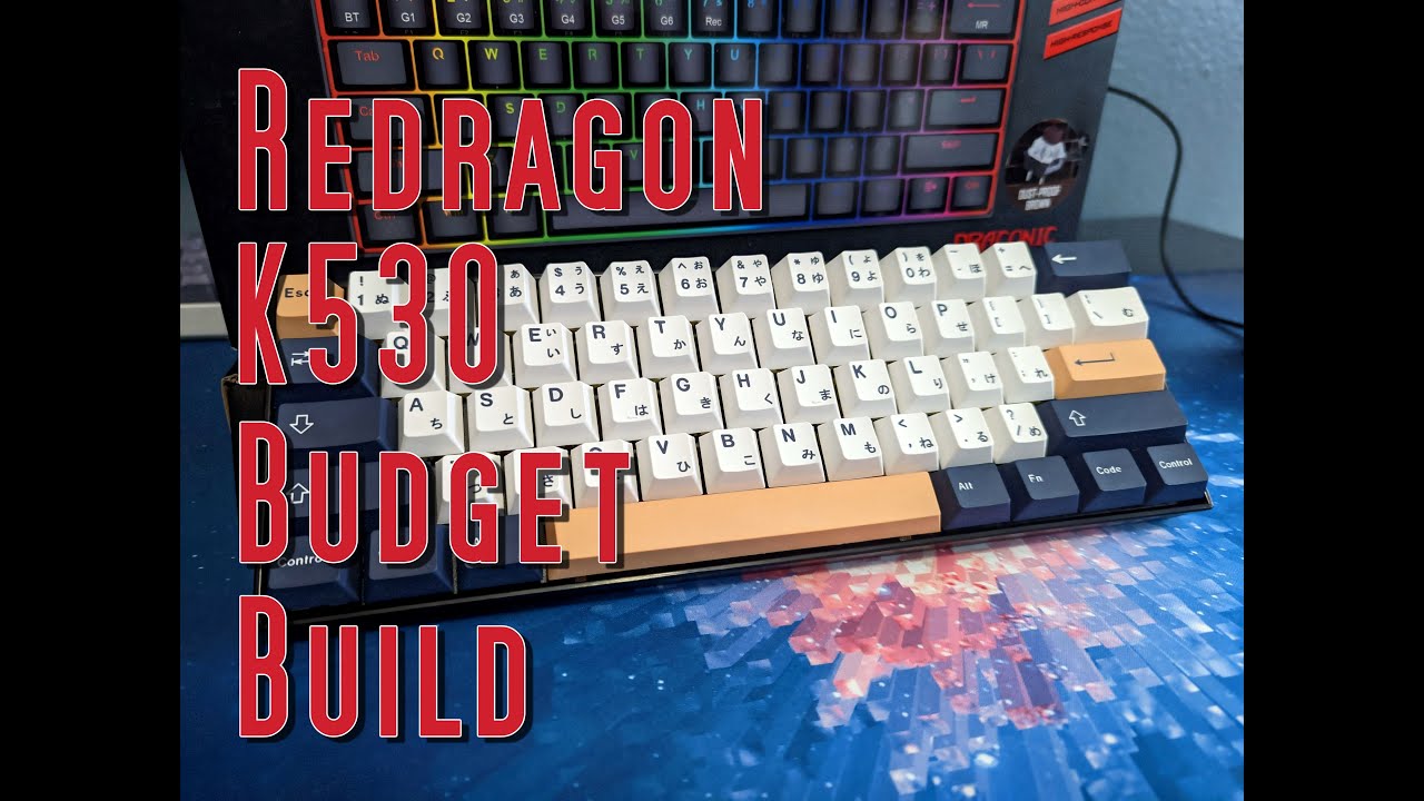 My budget builds, redragon K530 draconic with lubed blacks and a